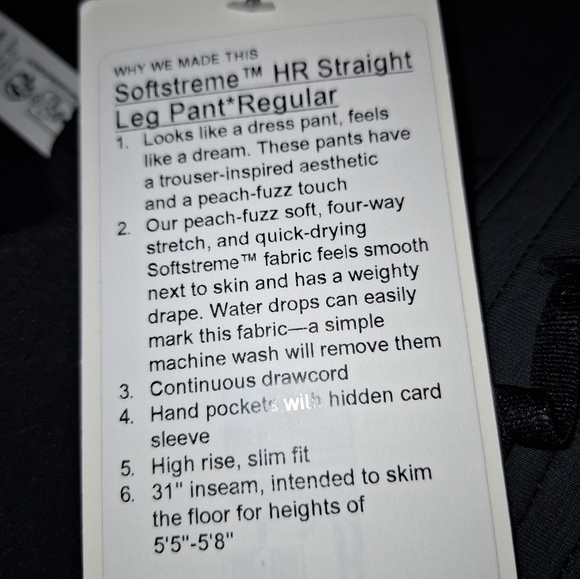 Lululemon Softstreme High-Rise Straight-Leg Pant  - Picture 9 of 12